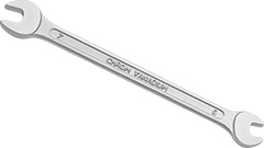 00256 Double open end spanner   6x  7mm_(CrV)