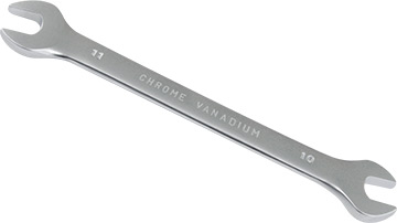 00360 Double open end spanner 10x11mm*(CrV)_satin