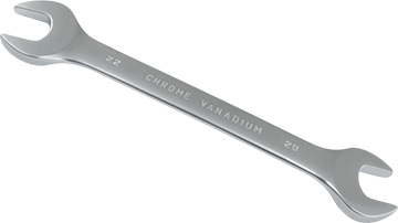 00370 Double open end spanner 20x22mm*(CrV)_satin