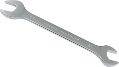 00371 Double open end spanner 21x23mm*(CrV)_satin
