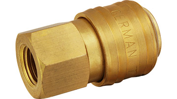 32045-W Quick coupler 1/4"_female thread_brass