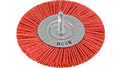 55675 Wheel brush with shaft 100mm_(AS)-abrasive filaments