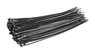 96053 Taśmy kablowe 2.5x200mm_czarne/100szt.