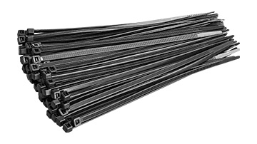 96073 Taśmy kablowe 4.8x200mm_czarne/100szt.