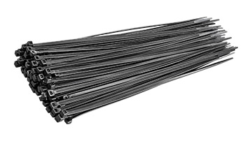 96075 Taśmy kablowe 4.8x300mm_czarne/100szt.