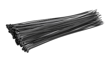 96078 Taśmy kablowe 4.8x450mm_czarne/100szt.