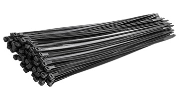 96088 Taśmy kablowe 7.6x450mm_czarne/100szt.