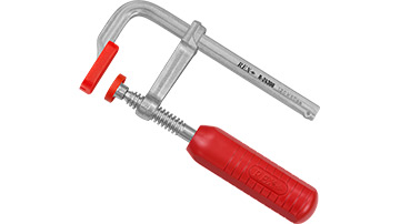 R-24300 All-steel screw clamp with 2-component plastic handle   120x  60mm