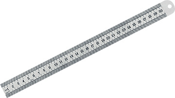 08703 Stainless steel ruler   300mm
