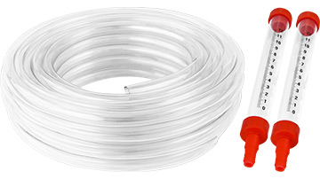 09512-W Hose water level 10m with 2 tubes