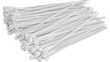 96001 Cable ties 2.5x100mm_white/100pcs.