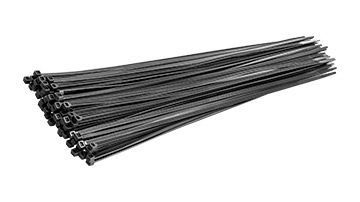 96077 Taśmy kablowe 4.8x400mm_czarne/100szt.
